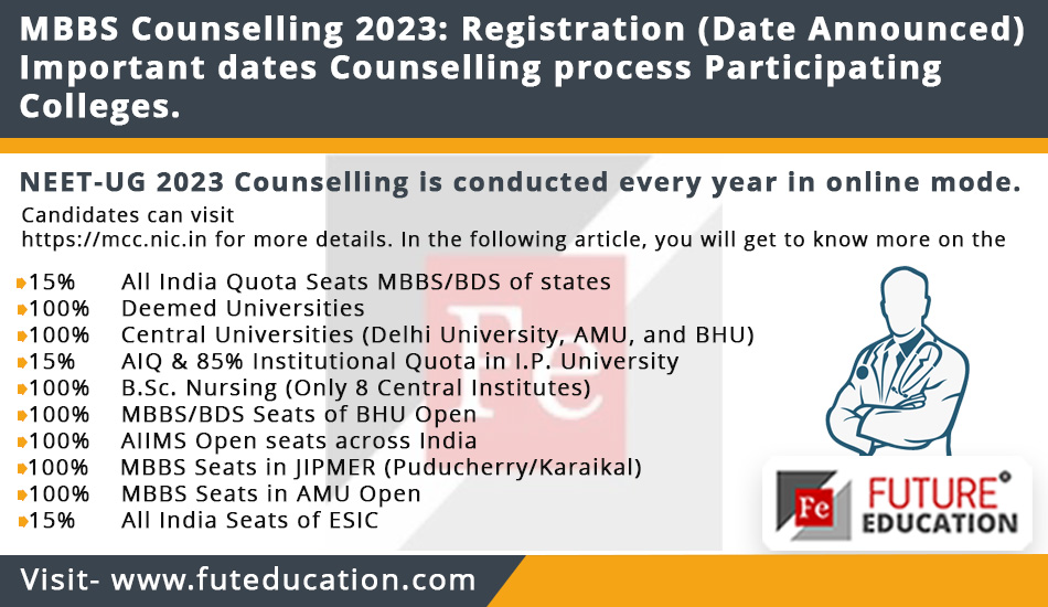 NEET Counselling 2023 Date Announced Registration Fees How to apply